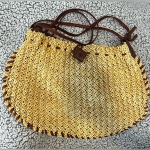 Vintage Bottega Veneta straw bag